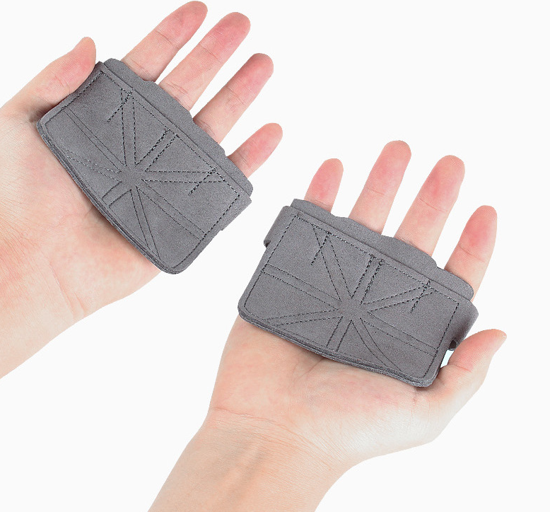 Palm Guard Faux Leather Sports Weightlifting Gym Gloves