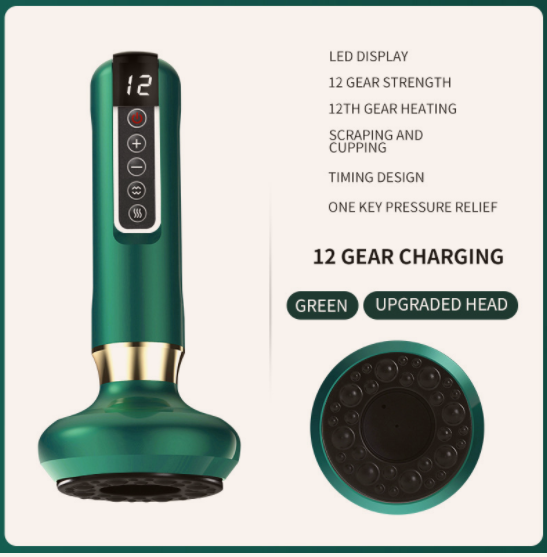 Electric Vacuum Cupping Massager For Body Anti-cellulite Suction Cup Gua Sha