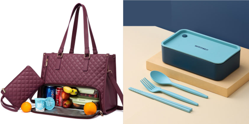 Convenient Commute Lunch Bag Women's Insulated Box Leak-proof Large Purse