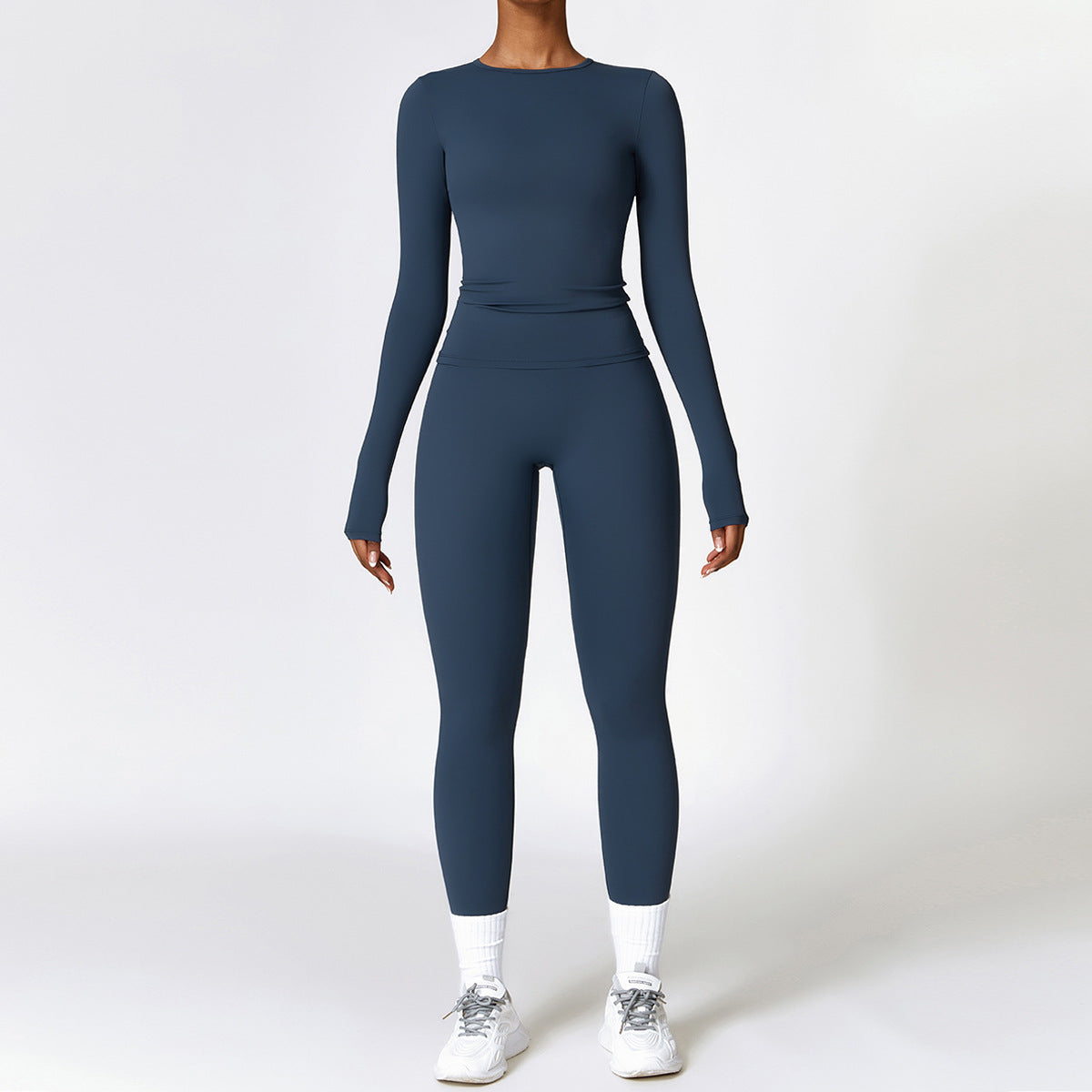 Tight-fitting Brushed Yoga Suit Quick-drying Fitness Clothes Long Sleeve