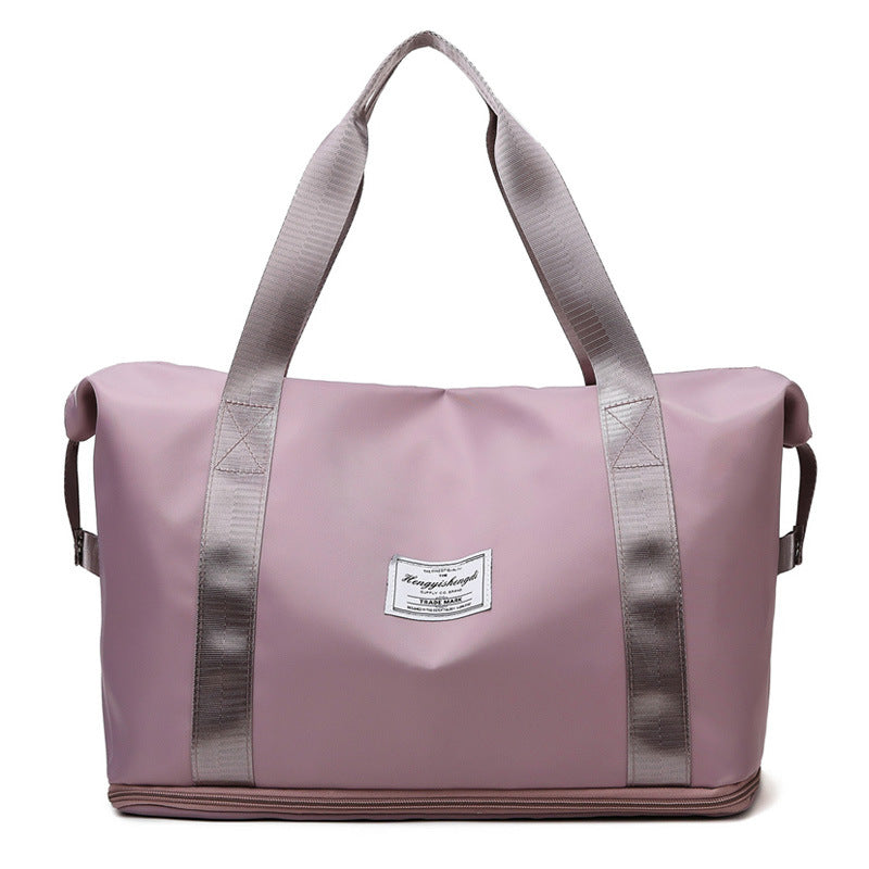 Large Capacity Expandable Gym Bag For Women - Waterproof Travel Duffel With Wet