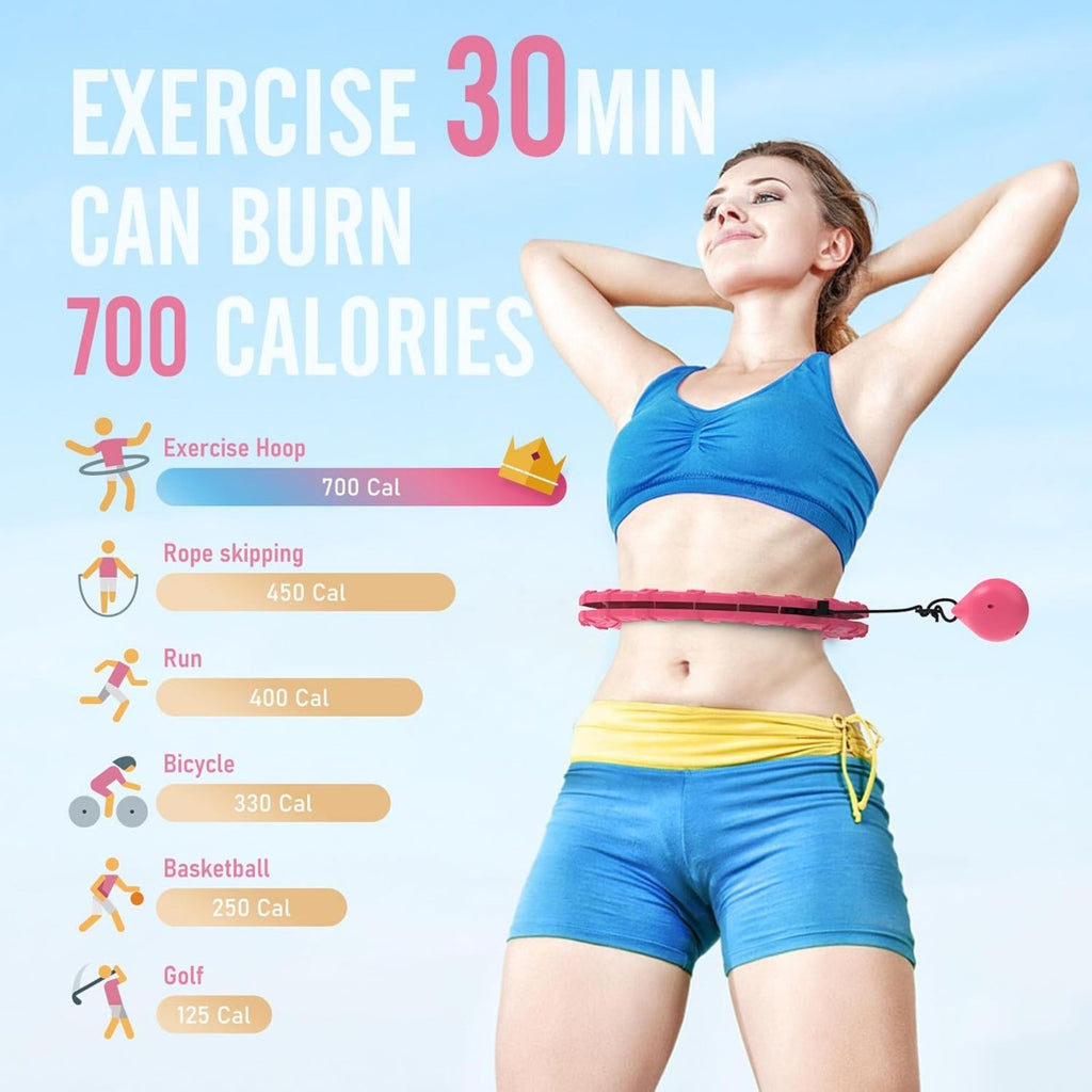 Smart Weighted Hula Hoop with 24 Detachable Links