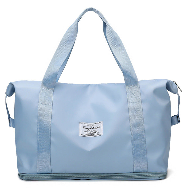 Large Capacity Expandable Gym Bag For Women - Waterproof Travel Duffel With Wet