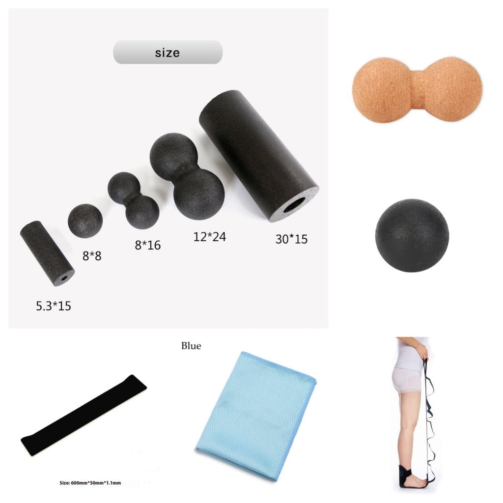 5pcs EPP Hollow Yoga Column Foam Roller Set