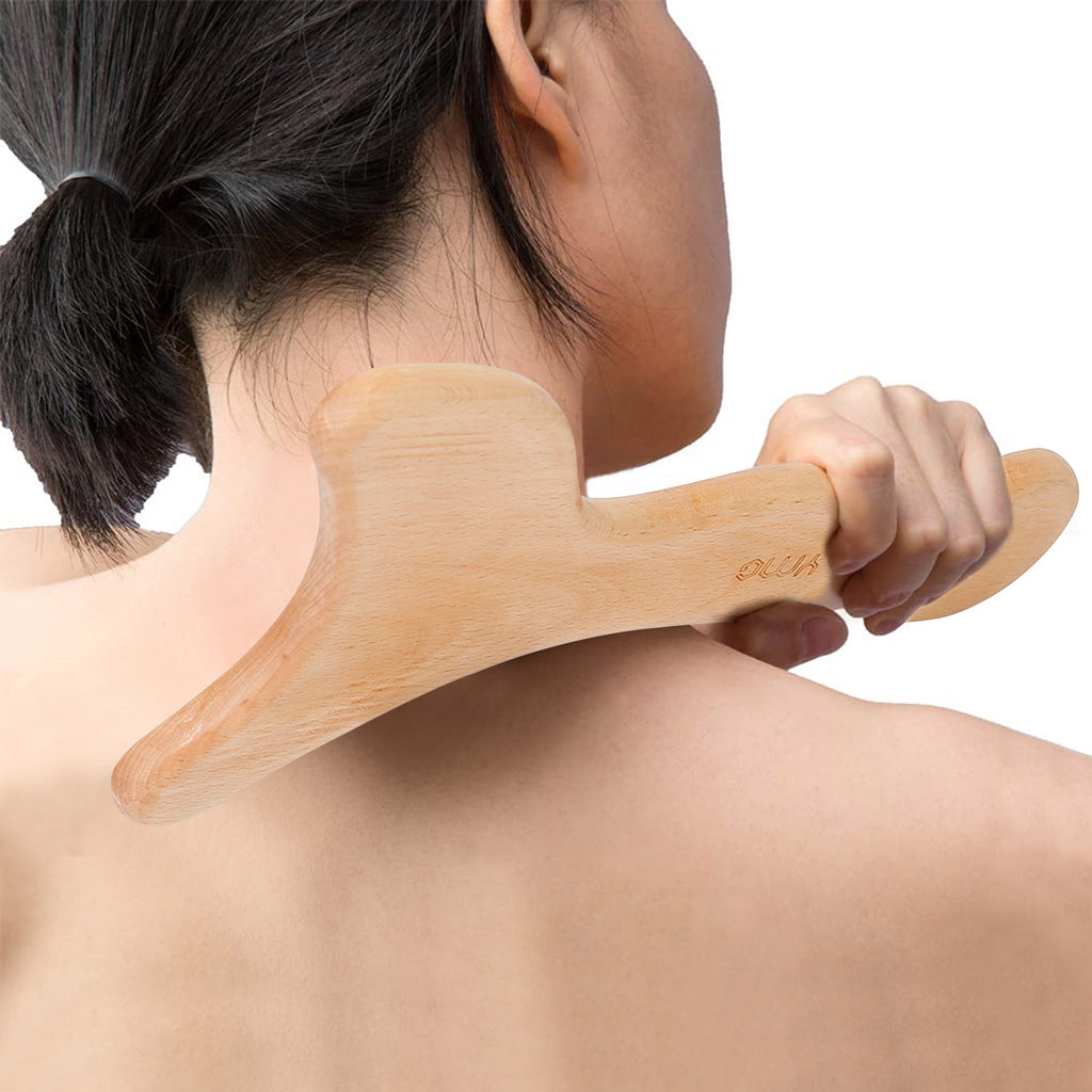 1Pc Wood Therapy Massage Tool Lymphatic Drainage Paddle Wooden Scraping Tools