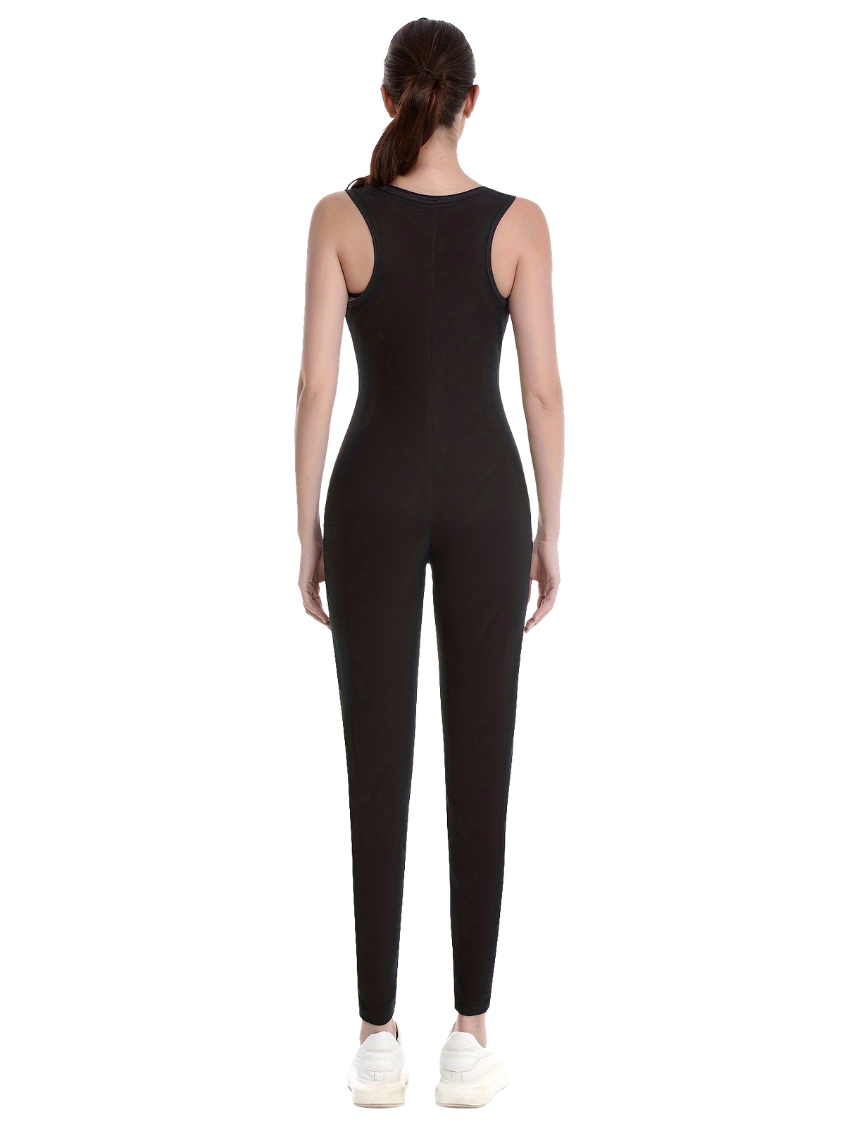 Sauna Suit For Women Sleeveless Tank Top Jumpsuit With Zipper, Sweat Waist