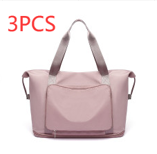 Foldable Large Capacity Women Gym Bags Shoulder Bag Training Travel Handle