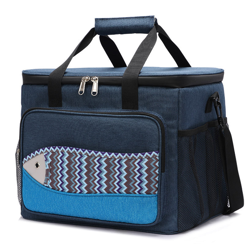 Fish Pattern Cooler Bags Lunch Box Bag EVA Insulation Waterproof Portable