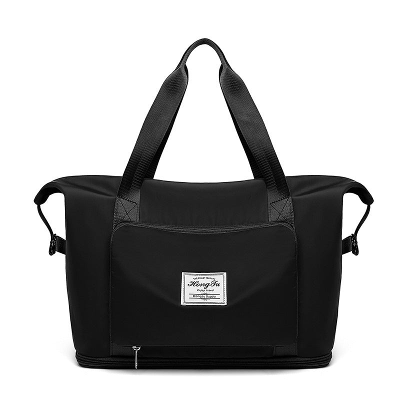Foldable Large Capacity Women Gym Bags Shoulder Bag Training Travel Handle