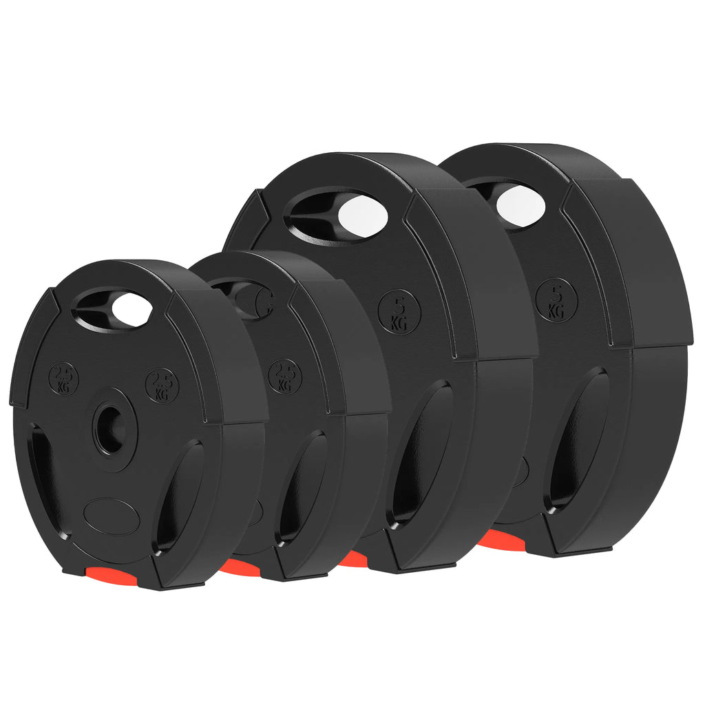 1-Inch Weight Plates, Barbell Weights Set For Weightlifting And Strength