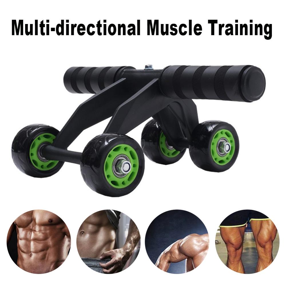 Four-wheeled Abdominal Roller Home Exercise Muscle Fitness Equipment