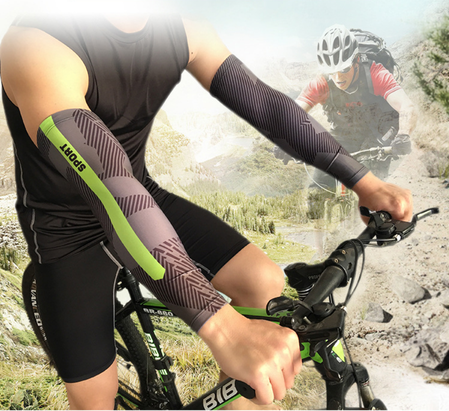 Cycling Sports Armband Elbow Men's Breathable Sunscreen Silicone Non-slip Long