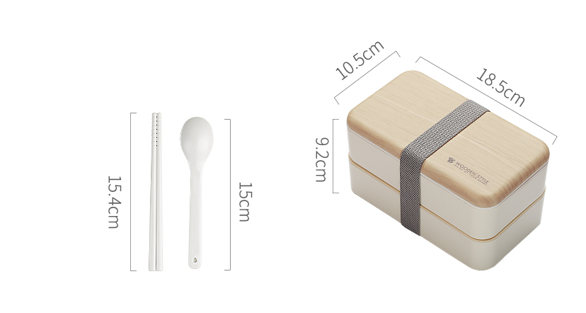 Japanese Bento Box Office Worker Ins Double Separated Lunch