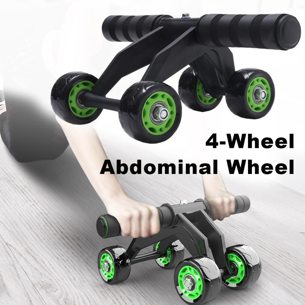 Four-wheeled Abdominal Roller Home Exercise Muscle Fitness Equipment