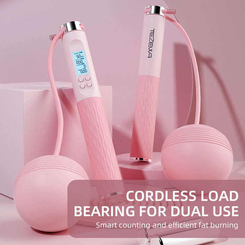 Cordless Counting Smart Fitness Sports Weight-bearing Big Ball Skipping Rope