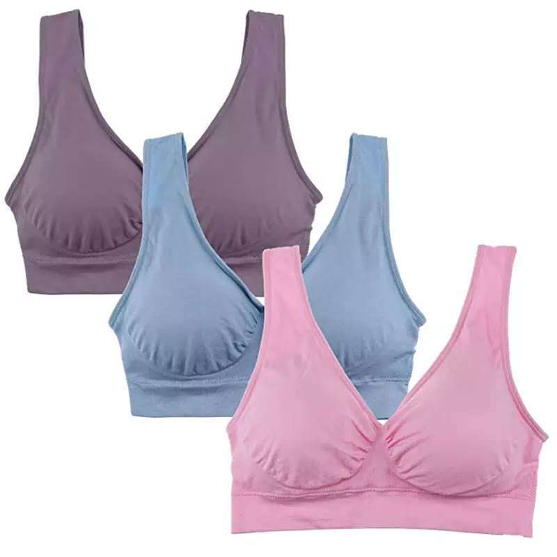 Women Yoga Tank Tops Sports Bra Workout Fitness Running Crop Top