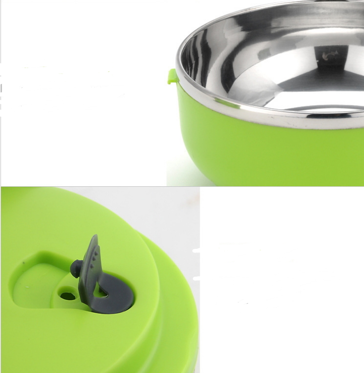 Fashion Multi-layer Student Lunch Box Insulated Plastic Stainless Steel