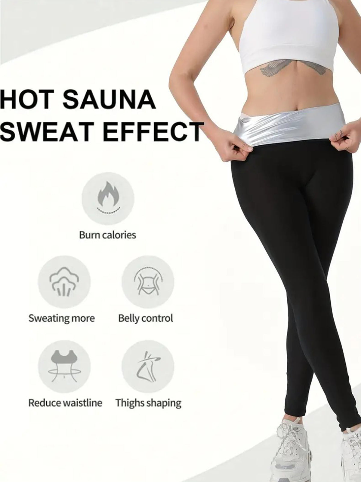 Sauna Sweat Shapewear Shorts Leggings Pants Workout Lower Body Shaper Sweatsuit