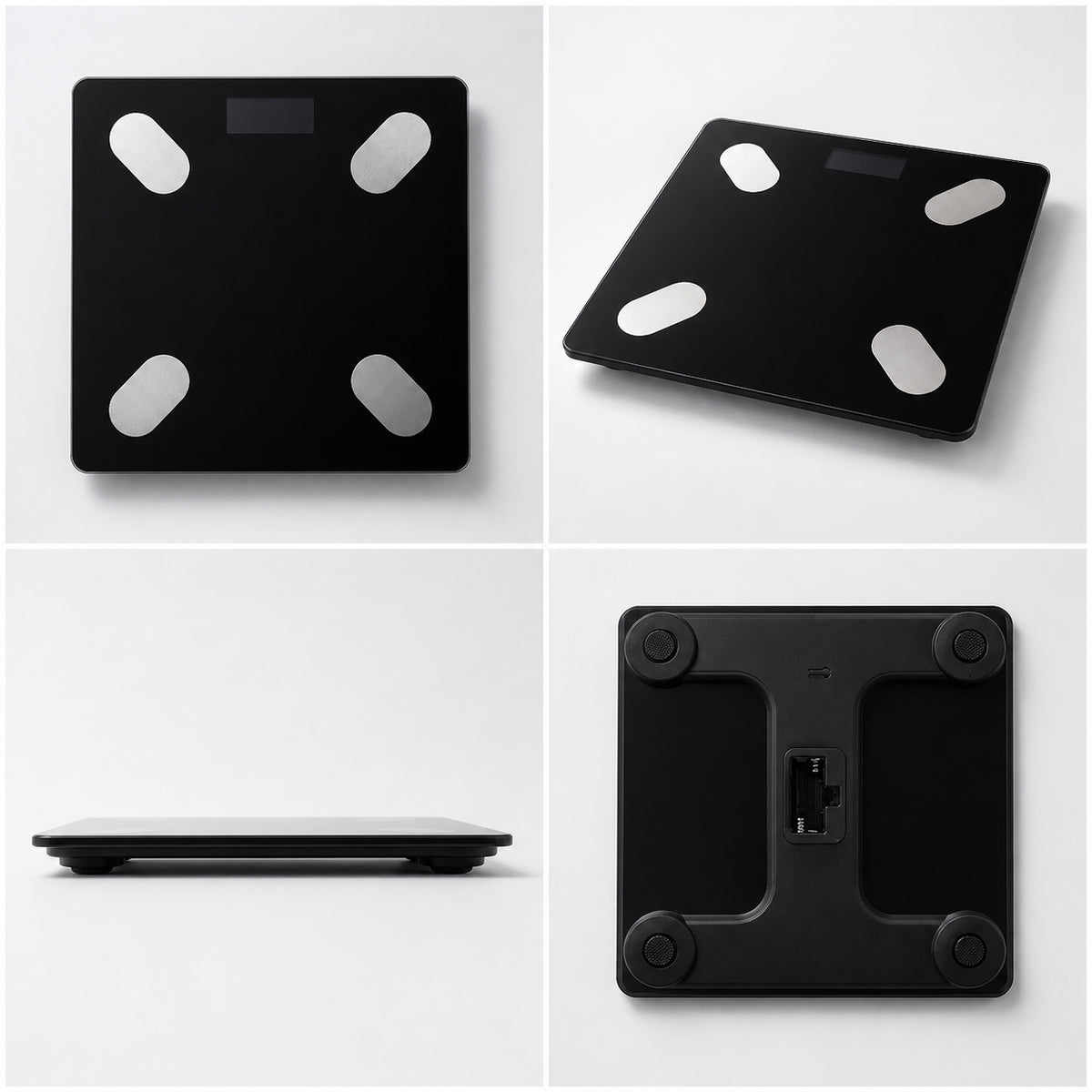 Bluetooth Body Scale Black Tempered Glass For Home Electronic 180kg