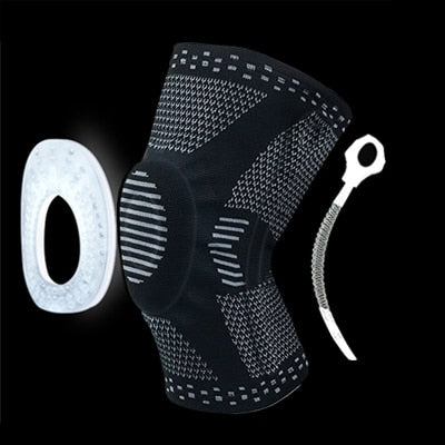 Knee Patella Protector Brace Silicone Spring Pad