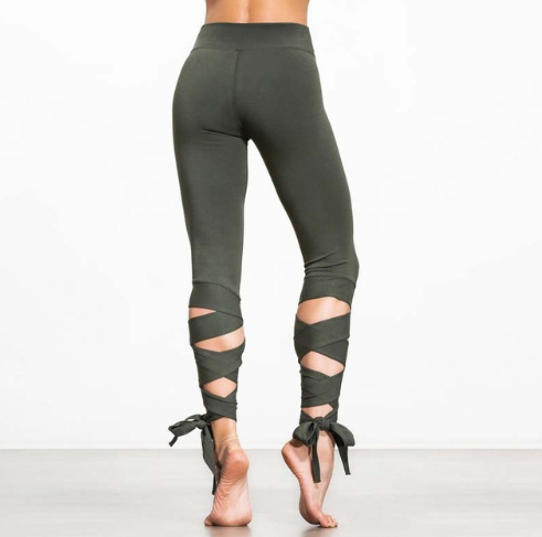 Yoga Sports Tight Leggings For Women Fitness Pants Dance Ballet Bandage Running