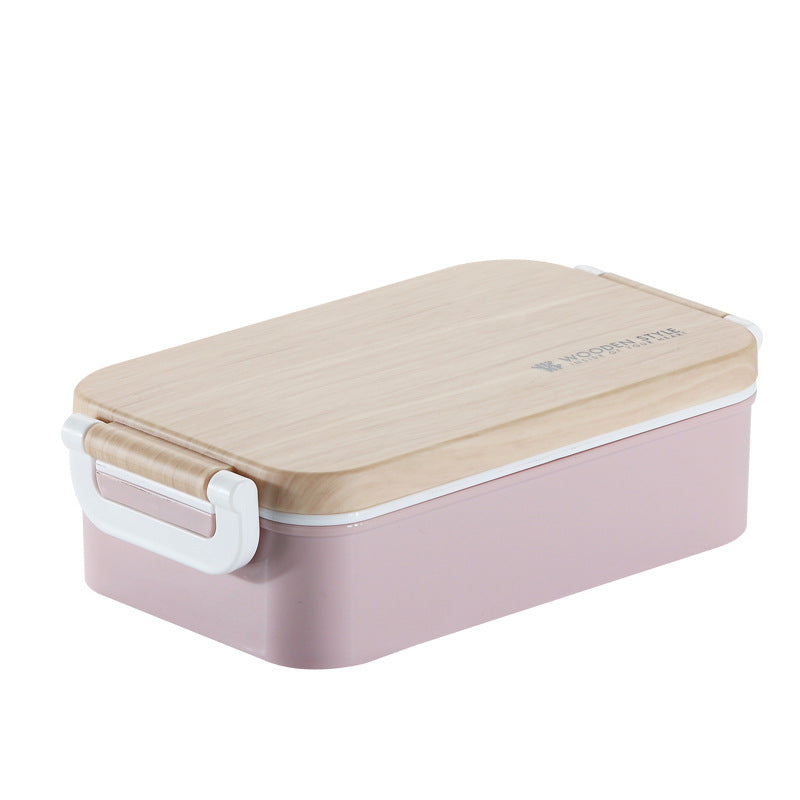 Rectangular Wooden Lunch Box Student