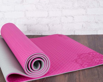 Two-color TPE Non-slip Yoga Mat Fitness