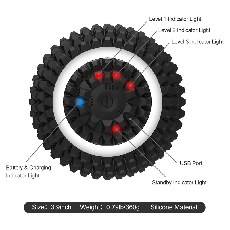 Four-speed Electric Yoga Ball Vibration Massage Muscle