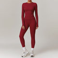 Tight-fitting Brushed Yoga Suit Quick-drying Fitness Clothes Long Sleeve