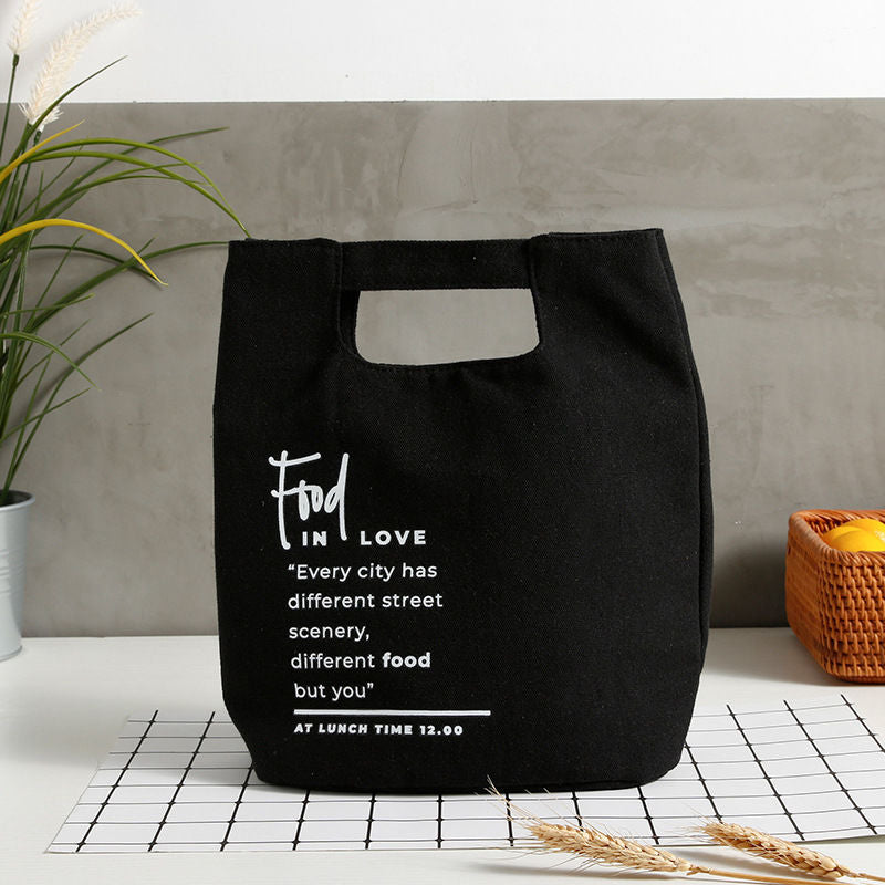 Canvas Lunch Box Bag Tote