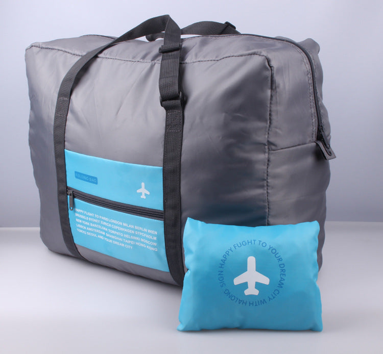 Large Capacity Foldable Travel Bag Nylon Waterproof Gym Duffel Folding