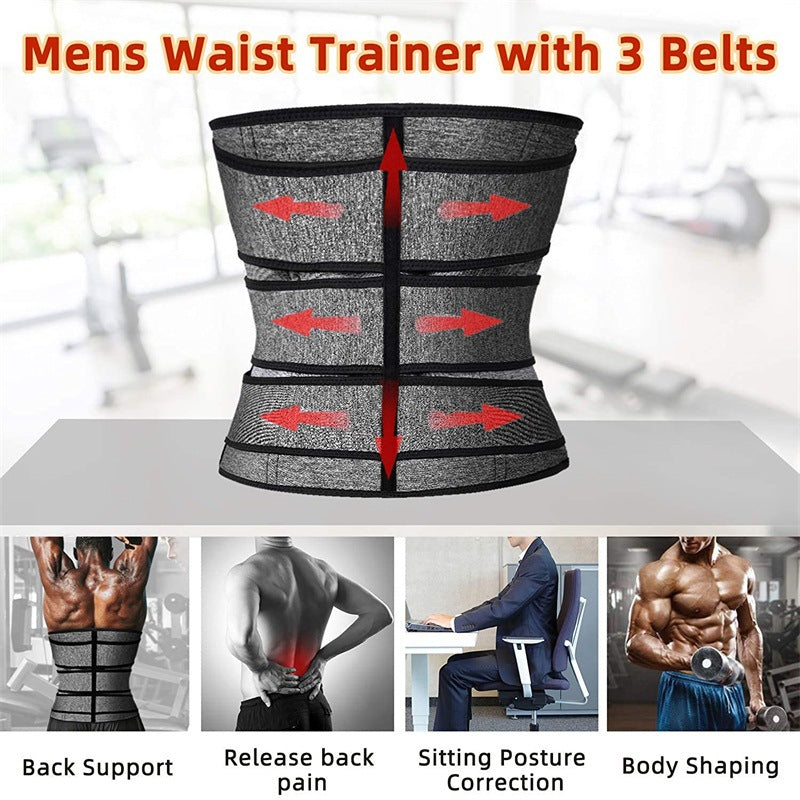 Shapewear Men's Sports Fitness Waist Belt Corset Slimming