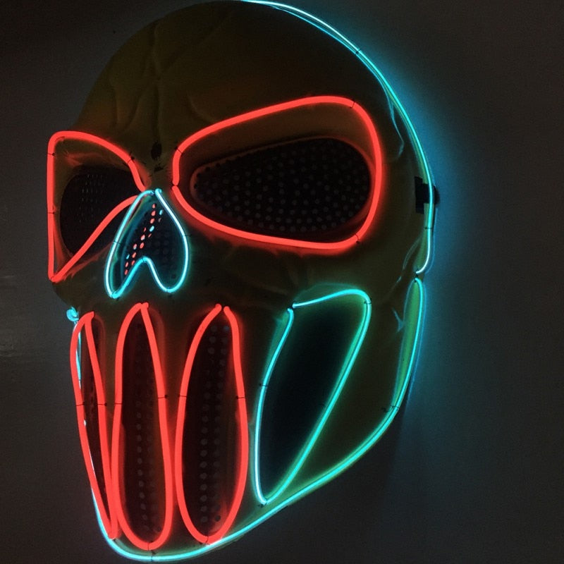 Halloween Ice Blue Scary Mask