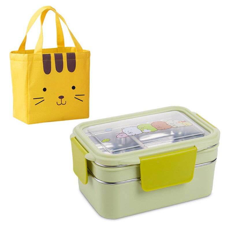 Stainless Steel Lunch Box Double
