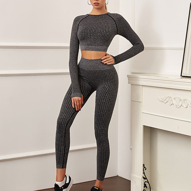 Winter Women Suits Gym Fitness Leggings
