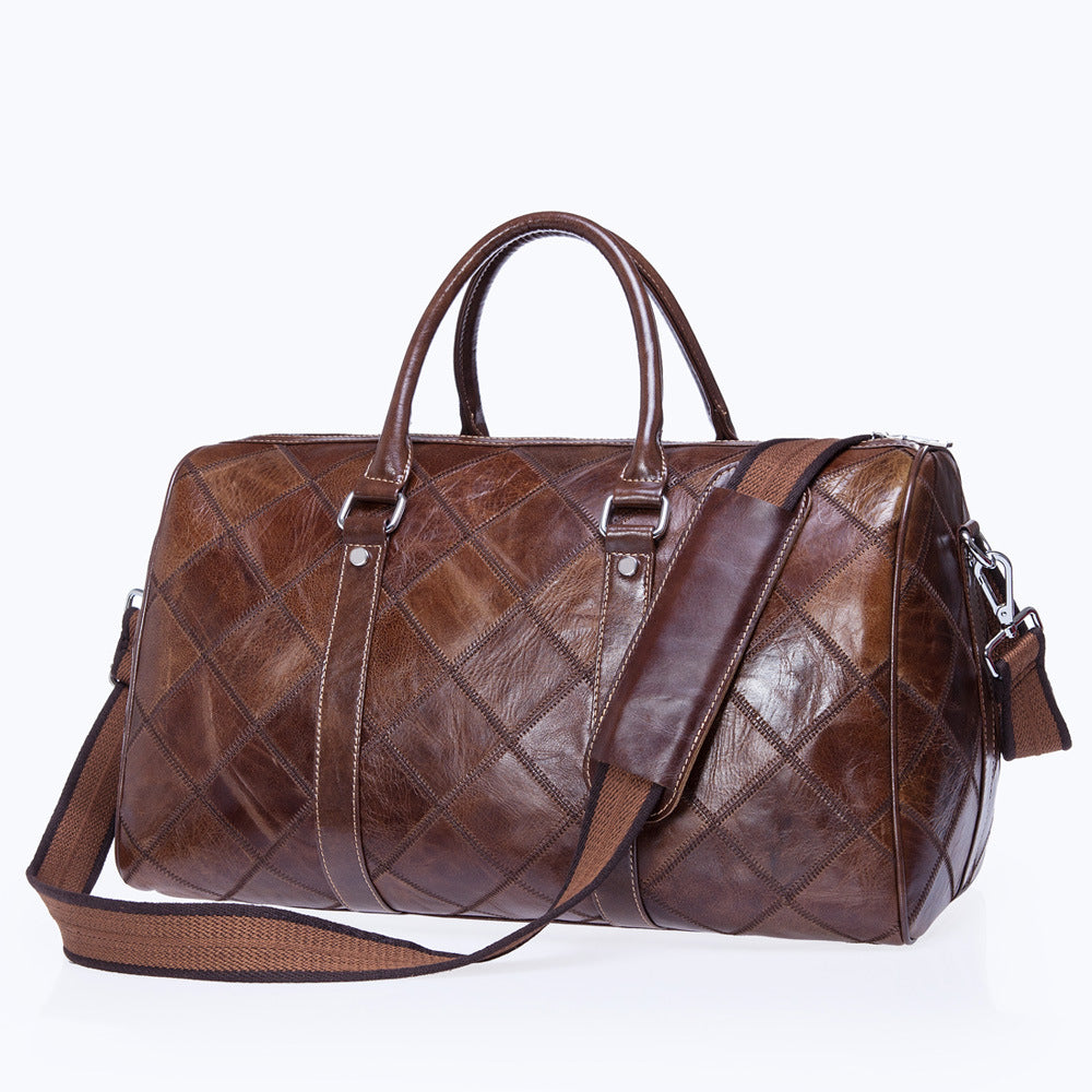 Checked Vintage Men's Bag Duffel