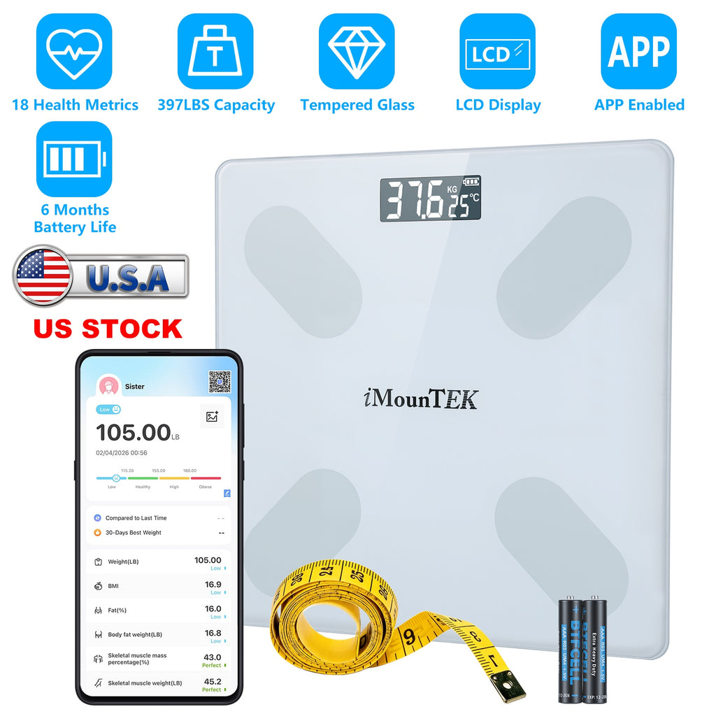 Smart Digital Scale For Body Weight High Accuracy BMI Full Composition Analysis