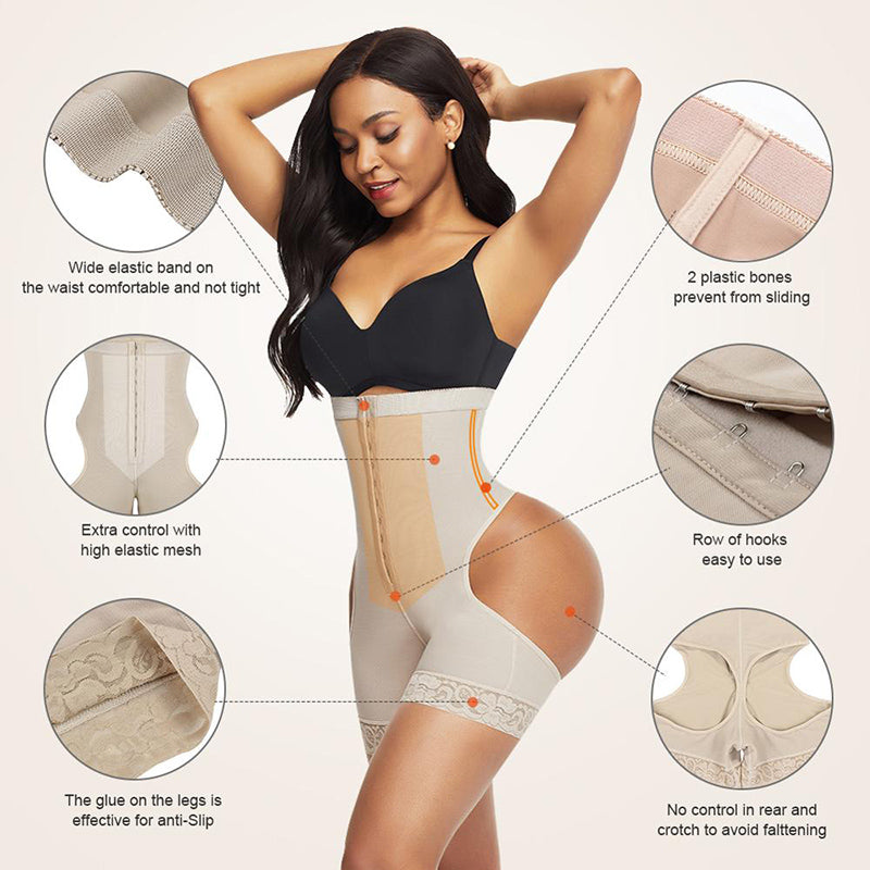 Women Shapewear High Waist Butt Lifter Tummy Control Underwear Workout Trainer