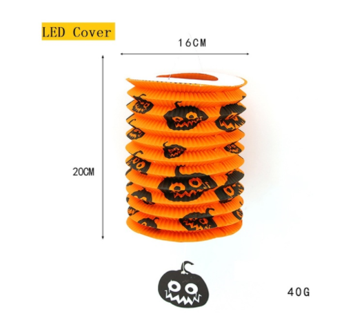 Halloween Holiday Decoration Lanterns Cloth Art Ghost String Lights