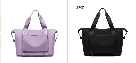 Foldable Large Capacity Women Gym Bags Shoulder Bag Training Travel Handle
