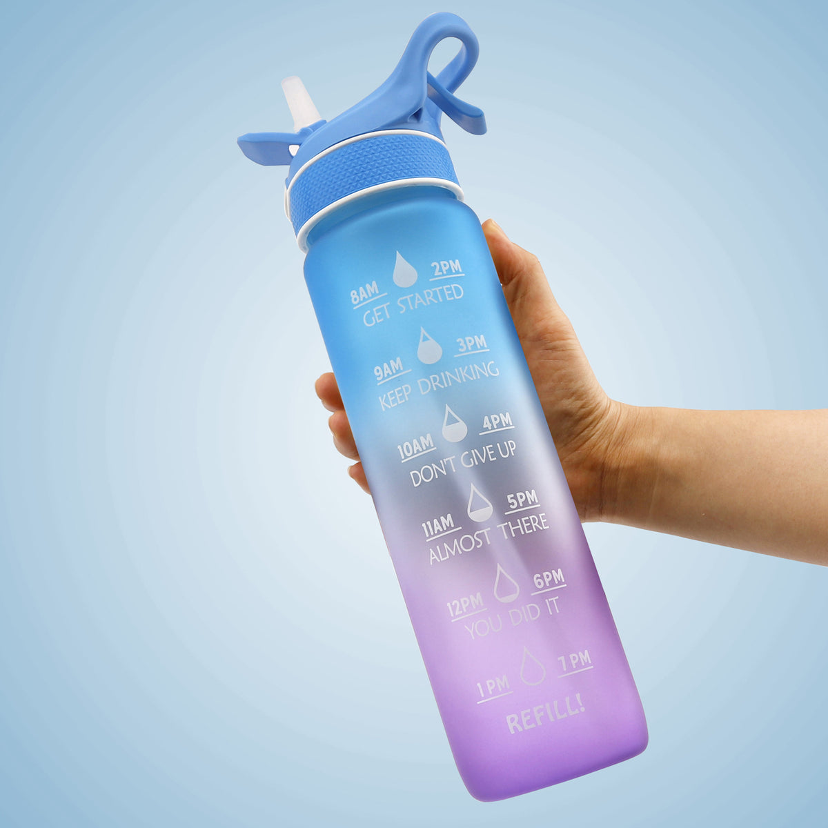 Water Bottle Scrub Bounce Cover Straw Space Cup Sports