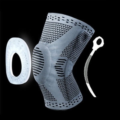 Knee Patella Protector Brace Silicone Spring Pad