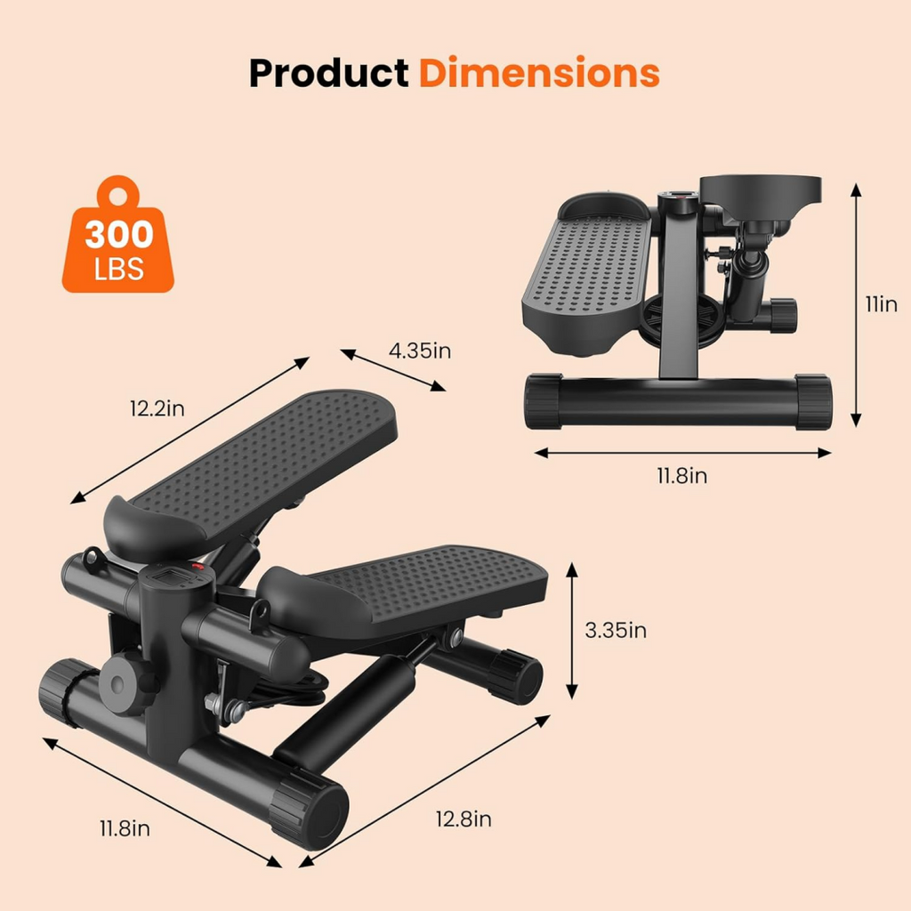 Mini Stepper With Resistance Band