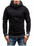 Oblique Zipper Hoodie Men's Tracksuit