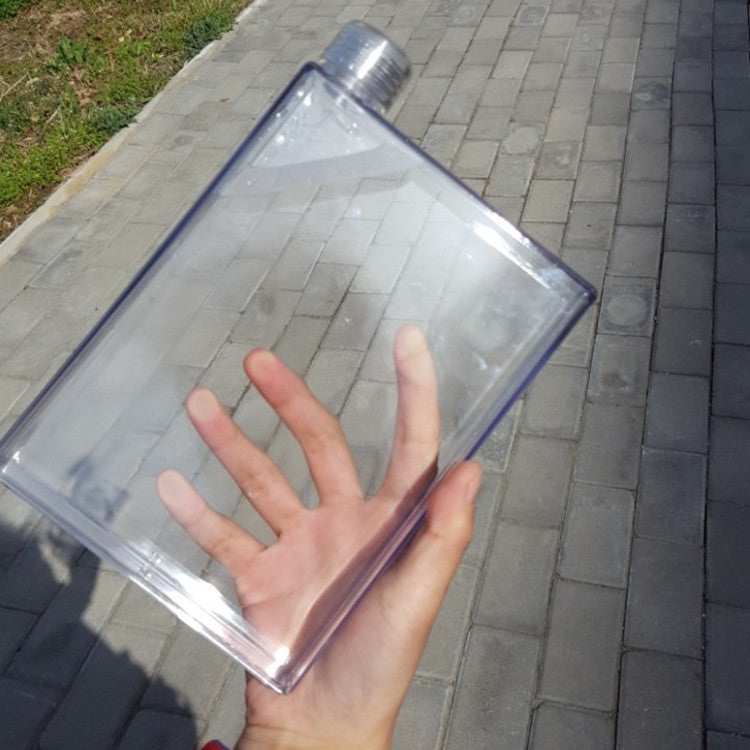 Fall-proof And Leak-proof Flat Sports Bottle Plastic Water