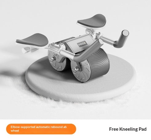 Self Retracting Ab Wheel With Elbow Support Abdominal Crunch Trainer For A
