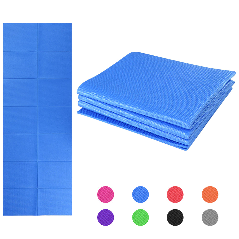 Non Slip Yoga Mat 3 Folding Gymnastics Fitness Exercise Gym Oxford Airtrack