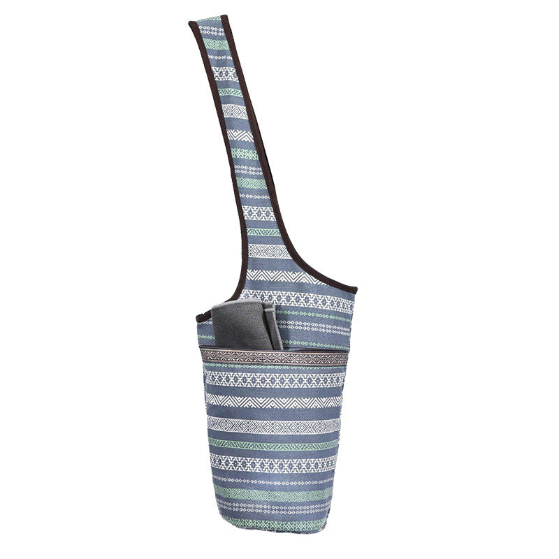 Yoga Mat Bag Shoulder Printed Canvas Backpack