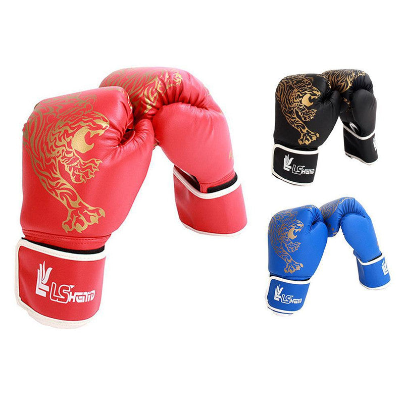 Flame Tiger Boxing Gloves Training
