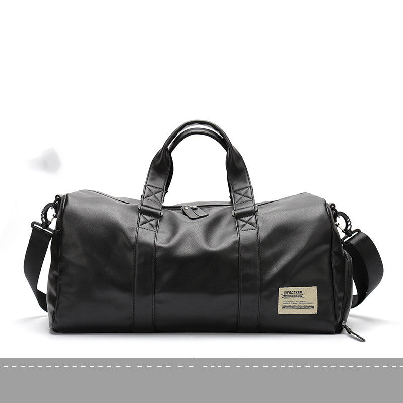 Large Capacity Sports Training Bag PU Waterproof Handbag Gym